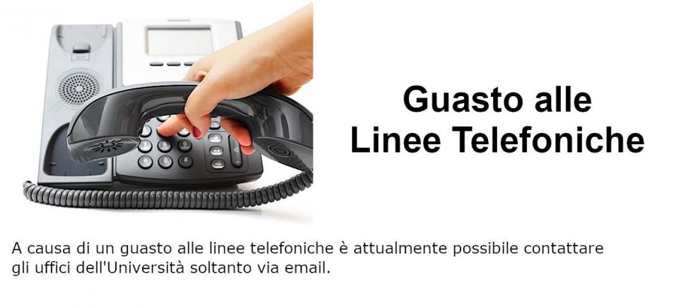 Guasto alle linee telefoniche